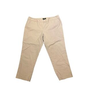 Liz Claiborne Pants Size 16P Baby Pink Emma Classic Career Petite Cropped Office